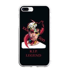 Чехол для iPhone 7Plus/8 Plus матовый с принтом XXXTentacion RIP Legend 2 в Санкт-Петербурге, Силикон | Область печати: задняя сторона чехла, без боковых панелей | legend | r.i.p. | rap | rip | tentacion | xxxtentacion | джасей онфрой | икс | легенда | покойся с миром | рэп | тентаньсьен | тентасьён | тентасьон | экс