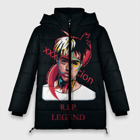 Женская зимняя куртка 3D с принтом XXXTentacion RIP Legend 2 в Санкт-Петербурге, верх — 100% полиэстер; подкладка — 100% полиэстер; утеплитель — 100% полиэстер | длина ниже бедра, силуэт Оверсайз. Есть воротник-стойка, отстегивающийся капюшон и ветрозащитная планка. 

Боковые карманы с листочкой на кнопках и внутренний карман на молнии | Тематика изображения на принте: legend | r.i.p. | rap | rip | tentacion | xxxtentacion | джасей онфрой | икс | легенда | покойся с миром | рэп | тентаньсьен | тентасьён | тентасьон | экс