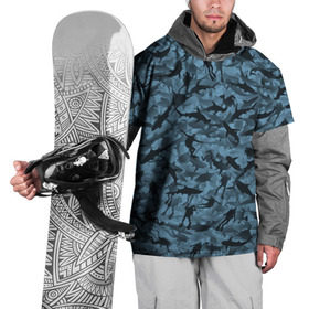 Накидка на куртку 3D с принтом Акулы и дайверы в Санкт-Петербурге, 100% полиэстер |  | Тематика изображения на принте: аквалангист | камуфляж | милитари | молот | море | рыба
