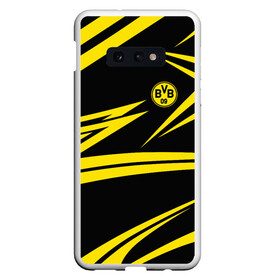 Чехол для Samsung S10E с принтом BORUSSIA в Санкт-Петербурге, Силикон | Область печати: задняя сторона чехла, без боковых панелей | borussia | fc | football | football club | geometry | sport | texture | боруссия | геометрия | спорт | спортивные | текстура | униформа | фирменные цвета | фк | футбол | футбольный клуб