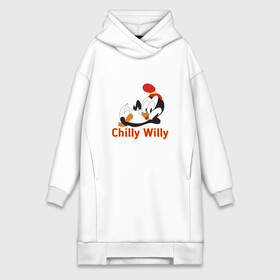 Платье-худи хлопок с принтом Chilly Willy в Санкт-Петербурге,  |  | chilly | chilly willy | арт | животные | милые | мультфильмы | пингвины | чилли вилли
