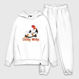 Мужской костюм хлопок OVERSIZE с принтом Chilly Willy в Санкт-Петербурге,  |  | chilly | chilly willy | арт | животные | милые | мультфильмы | пингвины | чилли вилли