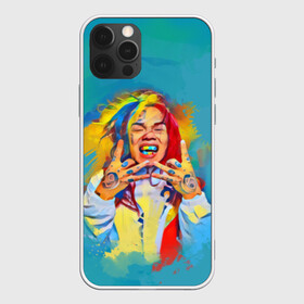 Чехол для iPhone 12 Pro с принтом 6IX9INE PAINTS в Санкт-Петербурге, силикон | область печати: задняя сторона чехла, без боковых панелей | 6ix9ine | sixnine | tekashi