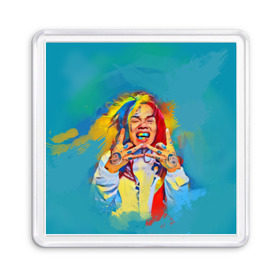 Магнит 55*55 с принтом 6IX9INE PAINTS в Санкт-Петербурге, Пластик | Размер: 65*65 мм; Размер печати: 55*55 мм | 6ix9ine | sixnine | tekashi