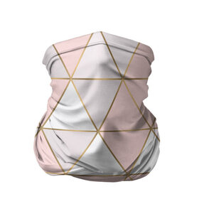 Бандана-труба 3D с принтом Розовые треугольники в Санкт-Петербурге, 100% полиэстер, ткань с особыми свойствами — Activecool | плотность 150‒180 г/м2; хорошо тянется, но сохраняет форму | абстракция | геометрия | розовый | треугольники