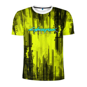 Мужская футболка 3D спортивная с принтом CYBERPUNK 2077 в Санкт-Петербурге, 100% полиэстер с улучшенными характеристиками | приталенный силуэт, круглая горловина, широкие плечи, сужается к линии бедра | 2019 | cd project red | cyberpunk 2077 | future | hack | night city | samurai | sci fi | андроиды | безумие | будущее | город ночи | киберпанк 2077 | логотип | роботы | самураи | фантастика | цифры