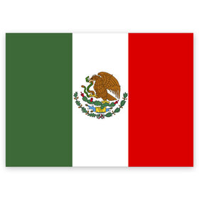 Поздравительная открытка с принтом Мексика Чемпионат Мира в Санкт-Петербурге, 100% бумага | плотность бумаги 280 г/м2, матовая, на обратной стороне линовка и место для марки
 | Тематика изображения на принте: mexico | бразилия | мексика | сборная мексики | футбол | чемпионат мира
