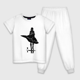 Детская пижама хлопок с принтом Дырокоп Симон в Санкт-Петербурге, 100% хлопок |  брюки и футболка прямого кроя, без карманов, на брюках мягкая резинка на поясе и по низу штанин
 | Тематика изображения на принте: gurren lagann | аниме | гуррен лаганн | симон