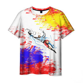 Мужская футболка 3D с принтом Игорь Акинфеев в Санкт-Петербурге, 100% полиэфир | прямой крой, круглый вырез горловины, длина до линии бедер | акинфеев | голкипер | игорь | испания | россия | сборная | форма | футбол