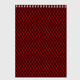 Скетчбук с принтом Красный дракон в Санкт-Петербурге, 100% бумага
 | 48 листов, плотность листов — 100 г/м2, плотность картонной обложки — 250 г/м2. Листы скреплены сверху удобной пружинной спиралью | Тематика изображения на принте: смапавпав