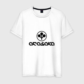 Мужская футболка хлопок с принтом ARASAKA   CYBERPUNK 2077 в Санкт-Петербурге, 100% хлопок | прямой крой, круглый вырез горловины, длина до линии бедер, слегка спущенное плечо. | Тематика изображения на принте: 