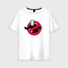 Женская футболка хлопок Oversize с принтом Унесённые призраками в Санкт-Петербурге, 100% хлопок | свободный крой, круглый ворот, спущенный рукав, длина до линии бедер
 | spirited away | миядзаки | хаяо
