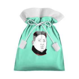 Подарочный 3D мешок с принтом Ким чен ын в Санкт-Петербурге, 100% полиэстер | Размер: 29*39 см | Тематика изображения на принте: 