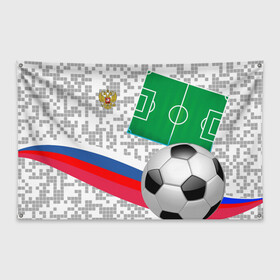 Флаг-баннер с принтом Русский футбол в Санкт-Петербурге, 100% полиэстер | размер 67 х 109 см, плотность ткани — 95 г/м2; по краям флага есть четыре люверса для крепления | football | russia | sport | акинфеев | матч | россия | россия хорватия | россия чемпион | сборная россии | спорт | футбол