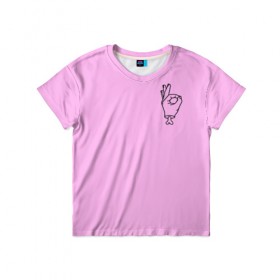Детская футболка 3D с принтом Zero Death Pink в Санкт-Петербурге, 100% гипоаллергенный полиэфир | прямой крой, круглый вырез горловины, длина до линии бедер, чуть спущенное плечо, ткань немного тянется | Тематика изображения на принте: 