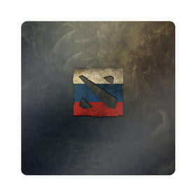 Магнит виниловый Квадрат с принтом Dota2 Russia в Санкт-Петербурге, полимерный материал с магнитным слоем | размер 9*9 см, закругленные углы | 