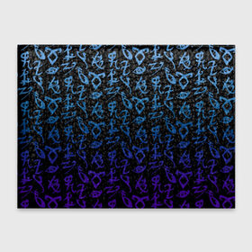 Обложка для студенческого билета с принтом Blue runes в Санкт-Петербурге, натуральная кожа | Размер: 11*8 см; Печать на всей внешней стороне | freeform | shadowhunters | доминик шервуд | клэри фрэй | кэтрин макнамара | фэнтази