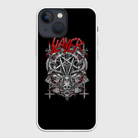 Чехол для iPhone 13 mini с принтом Slayer в Санкт-Петербурге,  |  | slayer | группа | гэри холт | керри кинг | метал | музыка | пентаграмма | песни | пол бостаф | рок | слаер | слайер | слеар | слеер | слейр | слеяр | том арайа | трэш | тяжелый | хеви