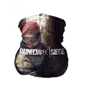 Бандана-труба 3D с принтом RAINBOW SIX SIEGE ALIBI в Санкт-Петербурге, 100% полиэстер, ткань с особыми свойствами — Activecool | плотность 150‒180 г/м2; хорошо тянется, но сохраняет форму | Тематика изображения на принте: 