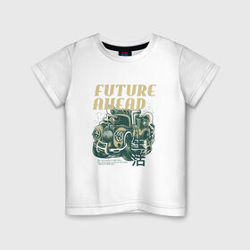 Детская футболка хлопок с принтом Future Ahead в Санкт-Петербурге, 100% хлопок | круглый вырез горловины, полуприлегающий силуэт, длина до линии бедер | 