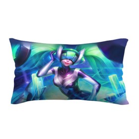 Подушка 3D антистресс с принтом DJ Sona | League of Legends в Санкт-Петербурге, наволочка — 100% полиэстер, наполнитель — вспененный полистирол | состоит из подушки и наволочки на молнии | lol | moba | riot games | воин | лига легенд | маг | поддержка | стратегия | стрелок | танк | чемпион