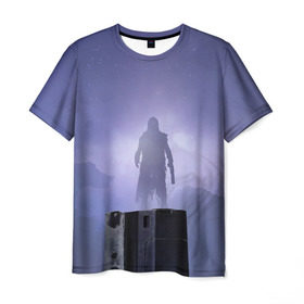 Мужская футболка 3D с принтом DESTINY 2 FORSAKEN в Санкт-Петербурге, 100% полиэфир | прямой крой, круглый вырез горловины, длина до линии бедер | destiny | dlc | forsaken | герои | дестини