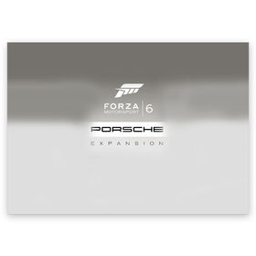 Поздравительная открытка с принтом Forza Motorsport 6 в Санкт-Петербурге, 100% бумага | плотность бумаги 280 г/м2, матовая, на обратной стороне линовка и место для марки
 | Тематика изображения на принте: gear | top | авангард | вип | гонки | машина | офф | порше | сиквел | сила | скорость | спин