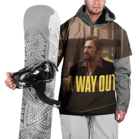 Накидка на куртку 3D с принтом A Way Out Vincent в Санкт-Петербурге, 100% полиэстер |  | 