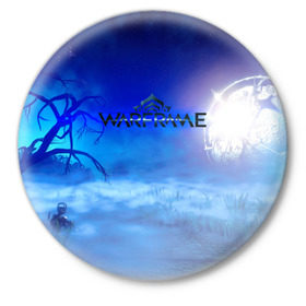 Значок с принтом WARFRAME в Санкт-Петербурге,  металл | круглая форма, металлическая застежка в виде булавки | 2019 | fortuna | stalker | warframe | варфрейм | сталкер | тэнно