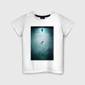 Детская футболка хлопок с принтом DEATH STRANDING в Санкт-Петербурге, 100% хлопок | круглый вырез горловины, полуприлегающий силуэт, длина до линии бедер | 