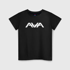 Детская футболка хлопок с принтом AVA в Санкт-Петербурге, 100% хлопок | круглый вырез горловины, полуприлегающий силуэт, длина до линии бедер | angels and airwaves | ava | tom delonge | том делонг