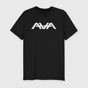 Мужская футболка премиум с принтом AVA в Санкт-Петербурге, 92% хлопок, 8% лайкра | приталенный силуэт, круглый вырез ворота, длина до линии бедра, короткий рукав | angels and airwaves | ava | tom delonge | том делонг