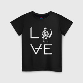 Детская футболка хлопок с принтом Love в Санкт-Петербурге, 100% хлопок | круглый вырез горловины, полуприлегающий силуэт, длина до линии бедер | Тематика изображения на принте: angels and airwaves | ava | love | tom delonge | том делонг