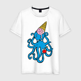 Мужская футболка хлопок с принтом Mark Blink 182 в Санкт-Петербурге, 100% хлопок | прямой крой, круглый вырез горловины, длина до линии бедер, слегка спущенное плечо. | mark hoppus | octopus | марк хоппус | осьминог