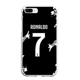 Чехол для iPhone 7Plus/8 Plus матовый с принтом RONALDO JUVE SPORT в Санкт-Петербурге, Силикон | Область печати: задняя сторона чехла, без боковых панелей | cr7 | fc | football | ronaldo | sport | криштиану роналду | роналдо | фк | форма | футбольный клуб | ювентус