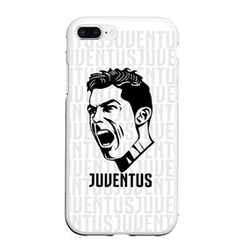 Чехол для iPhone 7Plus/8 Plus матовый с принтом RONALDO JUVE SPORT в Санкт-Петербурге, Силикон | Область печати: задняя сторона чехла, без боковых панелей | cr7 | fc | клуб | криштиану роналду | роналдо | фк | ювентус