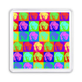 Магнит 55*55 с принтом pop-art Marilyn Monroe в Санкт-Петербурге, Пластик | Размер: 65*65 мм; Размер печати: 55*55 мм | marilyn monroe | pop art | мэрилин монро | поп арт