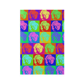 Обложка для паспорта матовая кожа с принтом pop-art Marilyn Monroe в Санкт-Петербурге, натуральная матовая кожа | размер 19,3 х 13,7 см; прозрачные пластиковые крепления | Тематика изображения на принте: marilyn monroe | pop art | мэрилин монро | поп арт