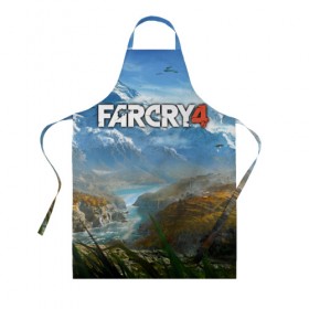 Фартук 3D с принтом Far Cry 4 в Санкт-Петербурге, 100% полиэстер | общий размер — 65 х 85 см, ширина нагрудника — 26 см, горловина — 53 см, длина завязок — 54 см, общий обхват в поясе — 173 см. Принт на завязках и на горловине наносится с двух сторон, на основной части фартука — только с внешней стороны | action | far cry 4 | армия | гималаи | гирокоптер | мин | мир | открытый | франшиза | ховеркрафт | шутер