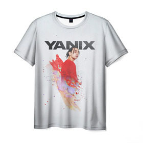 Мужская футболка 3D с принтом Yanix в Санкт-Петербурге, 100% полиэфир | прямой крой, круглый вырез горловины, длина до линии бедер | 