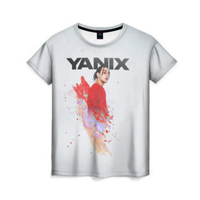 Женская футболка 3D с принтом Yanix в Санкт-Петербурге, 100% полиэфир ( синтетическое хлопкоподобное полотно) | прямой крой, круглый вырез горловины, длина до линии бедер | 