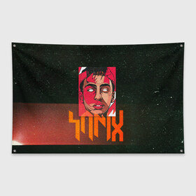 Флаг-баннер с принтом Яникс в Санкт-Петербурге, 100% полиэстер | размер 67 х 109 см, плотность ткани — 95 г/м2; по краям флага есть четыре люверса для крепления | 