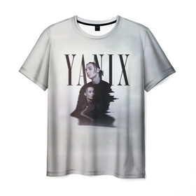 Мужская футболка 3D с принтом YANIX в Санкт-Петербурге, 100% полиэфир | прямой крой, круглый вырез горловины, длина до линии бедер | 