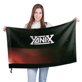 Флаг 3D с принтом Yanix в Санкт-Петербурге, 100% полиэстер | плотность ткани — 95 г/м2, размер — 67 х 109 см. Принт наносится с одной стороны | 
