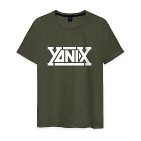 Мужская футболка хлопок с принтом Yanix в Санкт-Петербурге, 100% хлопок | прямой крой, круглый вырез горловины, длина до линии бедер, слегка спущенное плечо. | yanix | яникс