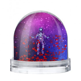 Водяной шар с принтом Космонавт в Санкт-Петербурге, Пластик | Изображение внутри шара печатается на глянцевой фотобумаге с двух сторон | 