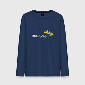 Мужской лонгслив хлопок с принтом renault в Санкт-Петербурге, 100% хлопок |  | f 1 | formula 1 | ф 1 | формула 1