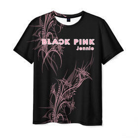Мужская футболка 3D с принтом BlackPink Jennie в Санкт-Петербурге, 100% полиэфир | прямой крой, круглый вырез горловины, длина до линии бедер | blackpink | ddu du ddu du | k pop | блекпинк | дду ду дду ду | дженни | джису | лисы | розэ