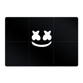 Магнитный плакат 3Х2 с принтом Marshmello black в Санкт-Петербурге, Полимерный материал с магнитным слоем | 6 деталей размером 9*9 см | dj | dj marshmello | marshmello | клуб | клубная музыка | музыка