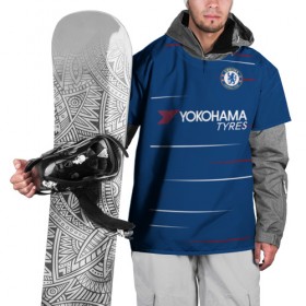 Накидка на куртку 3D с принтом Chelsea home 18-19 в Санкт-Петербурге, 100% полиэстер |  | Тематика изображения на принте: apl | champions | chelsea | home | league | англия | домашняя | лига | челси | чемпионов